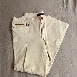 Ralph Lauren Lauren equestrian cream, riding style pants
